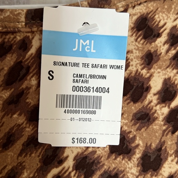 NWT J. McLaughlin Signature Tee in Safari.  Size small. - Picture 3 of 4